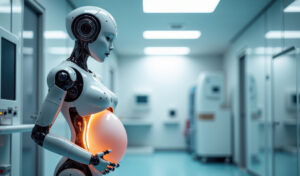 female-robot-with-glowing-belly-hospital-room-scaled
