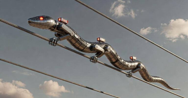 China testa robôs-serpente capazes de monitorar redes elétricas continuamente