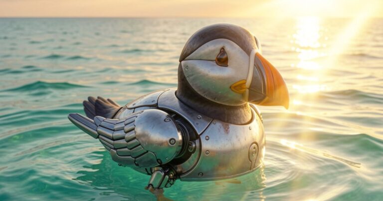 MIT cria robô que voa e nada como um papagaio-do-mar